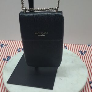 Kate Spade New York Black Leather Crossbody Strap